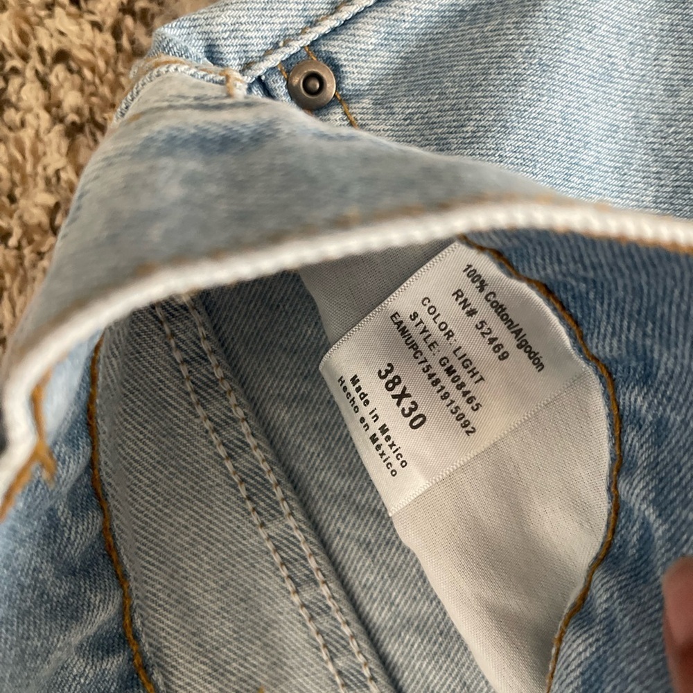 George Men's Light Blue Straight Jeans - Picture 6 of 9
